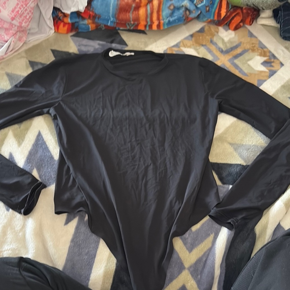 Lululemon Athletica Black Long Sleeve Top